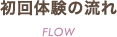 初回体験の流れ