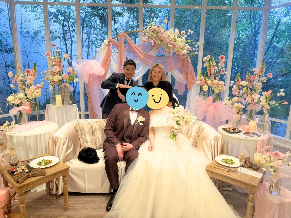 結婚式に招待されたIMPROVEスタッフ
