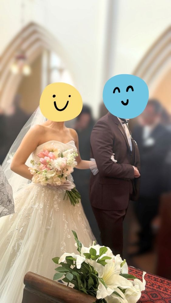 IMPROVEでダイエット成功されたお客様の結婚式の様子